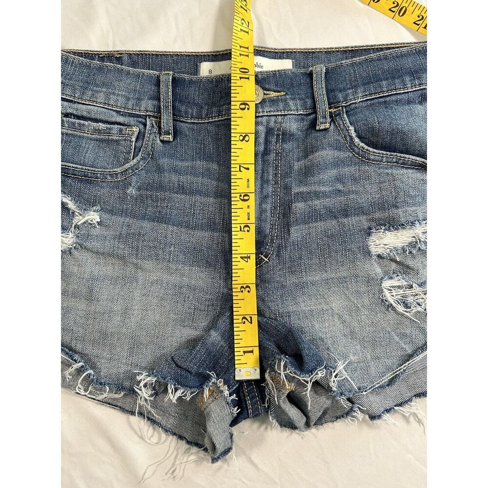 Abercrombie & Fitch Distressed Cutoff Jean Shorts Womens Size 29 Blue Comfort - Picture 6 of 7